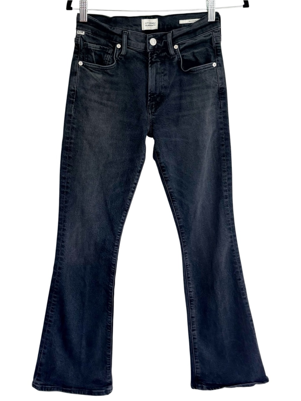 CITIZENS OF HUMANITY Emanuelle Slim Mid Rise Bootcut Flare Black Jeans Size 25